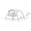 Outwell Tunnel Tent Springwood 5SG 5-person 3-room Blue