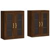 vidaXL Wall Mounted Cabinets 2 pcs Brown Oak Engineered Wood