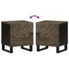 vidaXL Bedside Cabinets 2 pcs Black 40x33x46 cm Solid Wood Mango