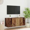 vidaXL TV Wall Cabinet Old Wood 100 x 35 x 41 cm Engineered Wood