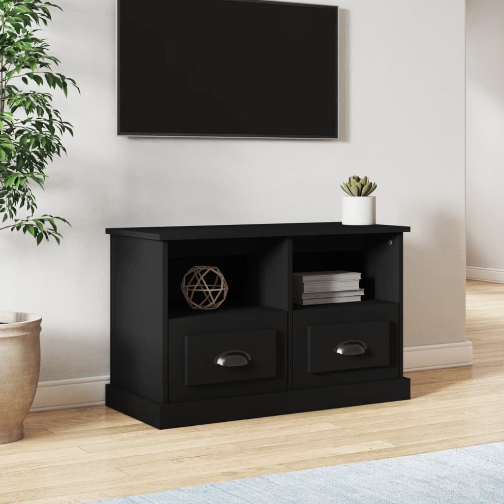 Black wood entertainment center deals