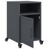 vidaXL Bedside Cabinets 2 pcs Anthracite 36x39x59 cm Steel