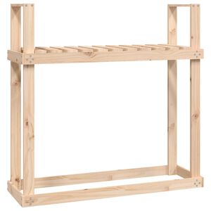 vidaXL Firewood Rack 110x35x108.5 cm Solid Wood Pine