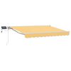 vidaXL Manual Awning Frame with LEDs Sand 3.5 x 2.5 m
