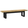 vidaXL Dining Bench NOAIN 160 x 41 x 45 cm Solid Pine Wood Natural
