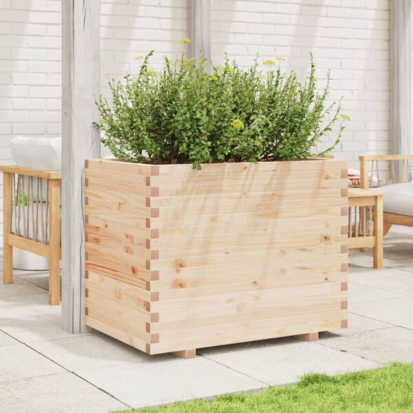 vidaXL Garden Planter 90x60x72 cm Solid Wood Pine
