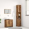 vidaXL 3 Piece Bathroom Furniture Set Old Wood Engineered Wood
