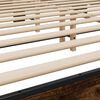 vidaXL Bed Frame without Mattress Smoked Oak 200x200 cm