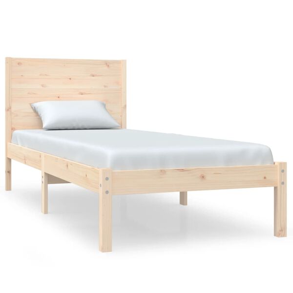 vidaXL Bed Frame without Mattress 90x200 cm Solid Wood Pine