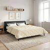 vidaXL Winter Duvet Cream 220 x 240 cm Microfiber and Teddy fleece