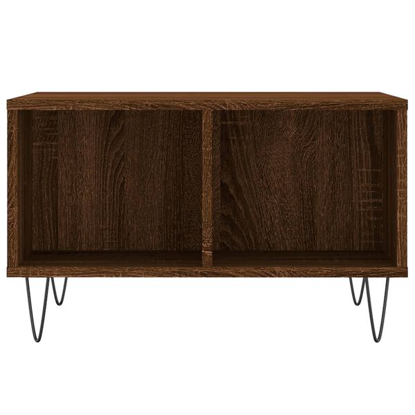 vidaXL Coffee Table Brown Oak 60x50x36.5 cm Engineered Wood