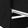 vidaXL Bedside Cabinet Black Oak 40 x 65 x 65 cm Engineered Wood