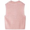 Kids' Sweater Vest Knitted Light Pink 116