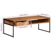 vidaXL Coffee Table 110x55x40 cm Solid Wood Acacia