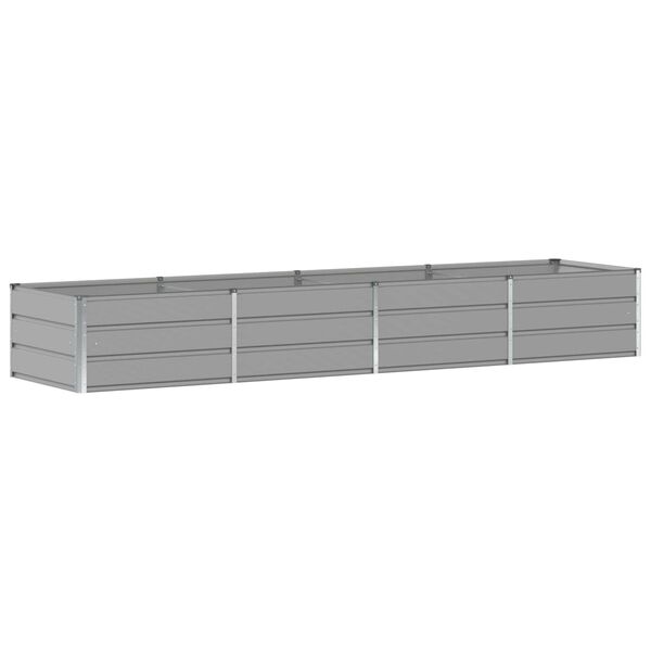 vidaXL Planter Light Grey 320 x 80 x 45 cm Steel