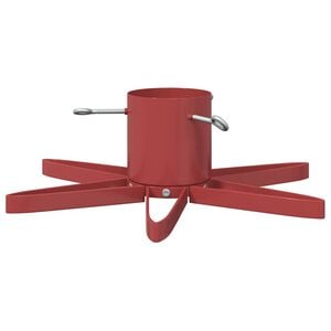vidaXL Christmas Tree Stand Red 50 x 50 x 15.5 cm Steel