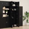 vidaXL Storage Cabinet Black oak 70 x 42.5 x 225 cm Engineered wood
