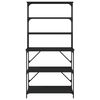 vidaXL Baker's Rack 6-Tier Black 90x40x180 cm Engineered Wood