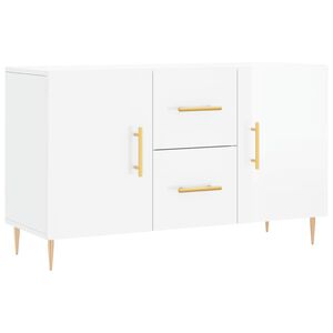 vidaXL Sideboard High Gloss White 100x36x60 cm Engineered Wood