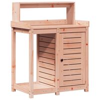 vidaXL Potting Table with Shelves 82.5x50x109.5 cm Solid Wood Douglas