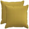 vidaXL Throw Pillow 2 pcs HOUTEN Light Green 55 x 55 cm Faux Linen