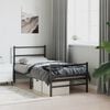 vidaXL Metal Bed Frame without Mattress with Footboard&nbsp;Black 90x200cm