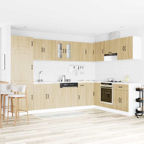 vidaXL Kitchen Cabinet with Door Kalmar Sonoma Oak 80 x 46 x 81.5 cm