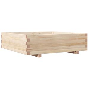 vidaXL Garden Planter 90x90x26.5 cm Solid Wood Pine