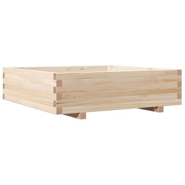 vidaXL Garden Planter 90x90x26.5 cm Solid Wood Pine