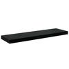 vidaXL Floating Wall Shelves 2 pcs High Gloss Black 80x23.5x3.8 cm MDF