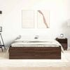 vidaXL Bed Frame without Mattress Brown Oak 140x200 cm