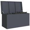 vidaXL Outdoor Storage Box Anthracite 100 x 50.5 x 50 cm Steel