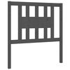 vidaXL Headboard | Grey | Solid pinewood | Medium | Decorative Inlays
