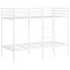 vidaXL Bunk Bed without Mattress White 90x200 cm Steel
