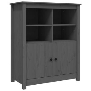 vidaXL Sideboard Grey 83x41,5x100 cm Solid Wood Pine