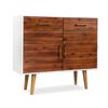 vidaXL Sideboard Solid Acacia Wood 90x33.5x83 cm