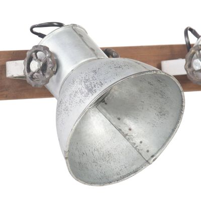 vidaXL Industrial Wall Lamp Silver 65x25 cm E27