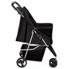 vidaXL Folding Dog Stroller Black 80x46x98 cm Oxford Fabric