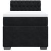 vidaXL Box Spring Bed with Mattress Black 80x200 cm Velvet