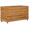 vidaXL Raised Bed 100x40x55 cm Recycled Teak Wood and Steel