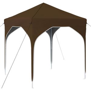 vidaXL Pop-up Party Tent 194 x 194 x 245 cm Taupe