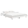 vidaXL Bed Frame without Mattress High Gloss White 135x190 cm Double