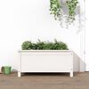 vidaXL Garden Planter White 82.5x40x39 cm Solid Wood Pine