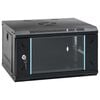 vidaXL Network Cabinet with Storage Black 530 x 400 x 300 mm Steel