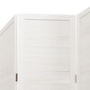 vidaXL Room Divider 3 Panels White Solid Wood Paulownia