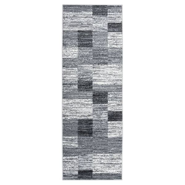 vidaXL Runner Rug BCF Grey 80x250 cm
