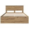 vidaXL Bed Frame Artisian Oak 140 x 200 cm Engineered wood