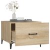 vidaXL Coffee Table with Metal Legs 2 pcs Sonoma Oak 50x50x40 cm