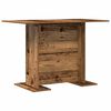 vidaXL Dining Table Old Wood 110x60x75 cm Engineered Wood