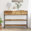vidaXL Console Table Old Wood 100 x 25 x 75 cm Engineered Wood